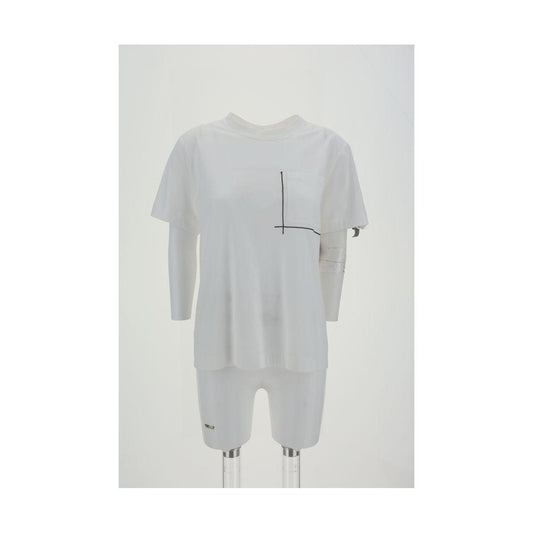 Brunello Cucinelli T-Shirt with embellishments Brunello Cucinelli Light Gray