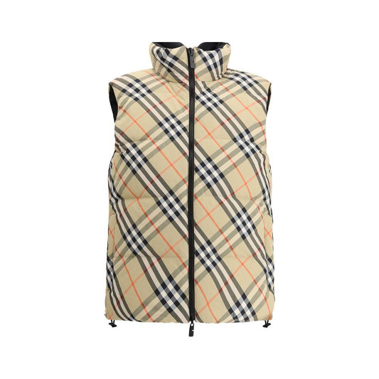 Burberry Reversible Down Vest Burberry Tan