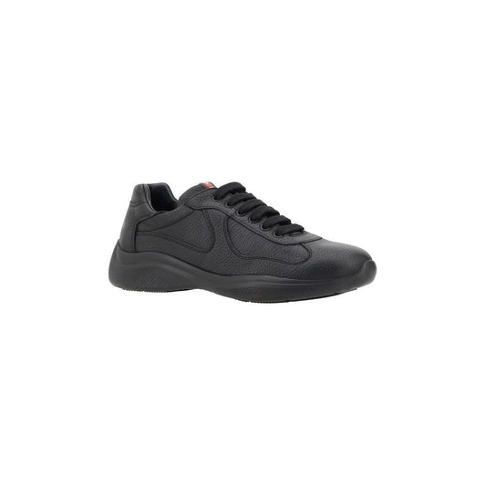 Prada Leather Sneakers Prada Dark Slate Gray