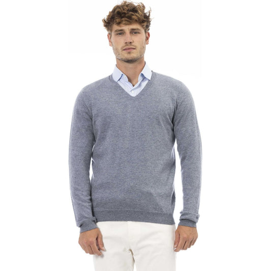 Alpha Studio Sweaters Sweaters Alpha Studio Light Slate Gray