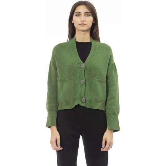 Alpha Studio Sweaters Sweaters Alpha Studio Dark Olive Green