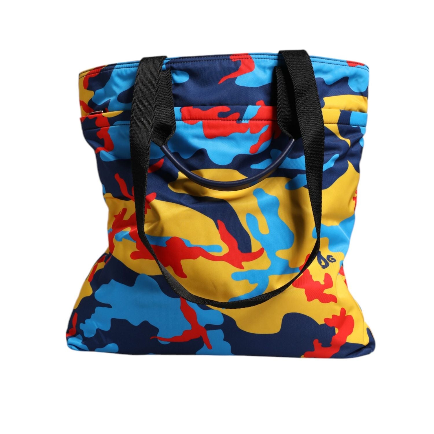 Dolce & Gabbana Multicolor Camouflage Nylon Shopping Tote Bag