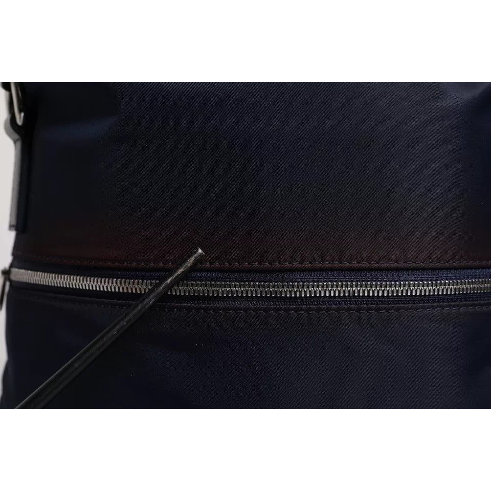 Dolce & Gabbana Dark Blue Nylon Shoulder Baby Tote Diaper Bag BAG4184
