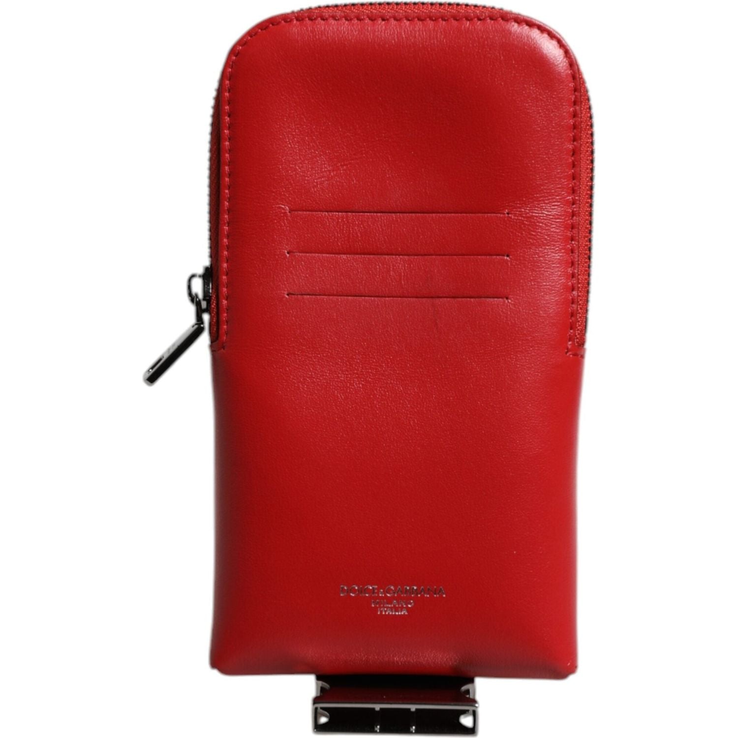 Front view with bag zipped and handles upright.