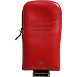 Dolce & Gabbana Red Leather Logo Zip Around Card Holder Wide Strap Wallet (Copy)