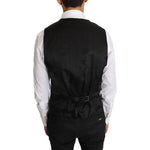 Dolce & Gabbana Gray Solid 100% Wool Waistcoat Vest TSH2659-50