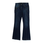 Cavalli Elegant Flare Leg Low Waist Denim Cavalli Black
