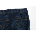 Cavalli Elegant Flare Leg Low Waist Denim Cavalli White Smoke