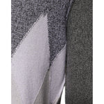 Ballantyne Gray Cashmere Argyle Intarsia Knit Crew Neck Sweater