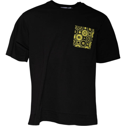 Dolce & Gabbana Black Logo Print Cotton Short Sleeves T-shirt TSH878454-50