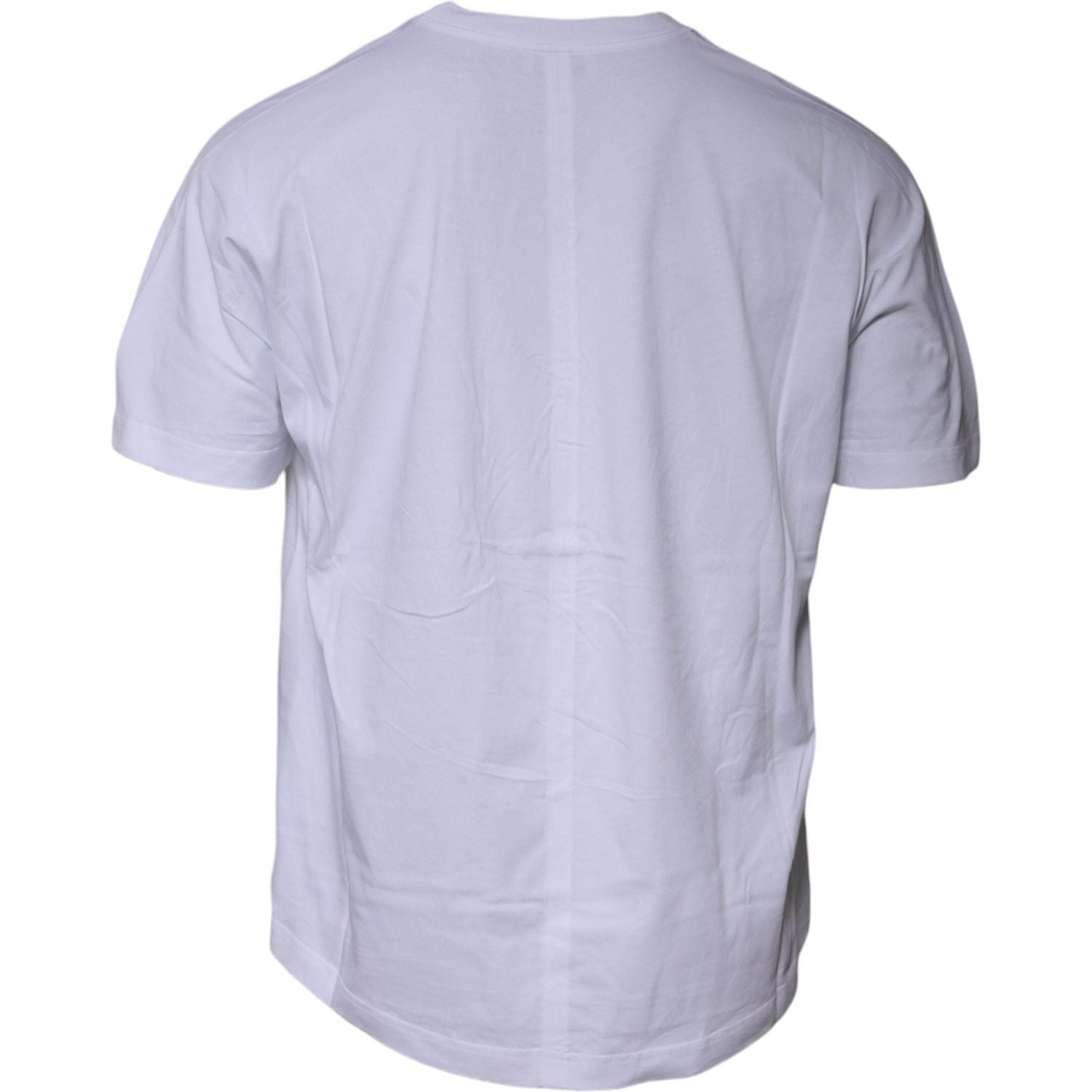 Balenciaga White Logo Cotton Crew Neck Short Sleeves T-shirt