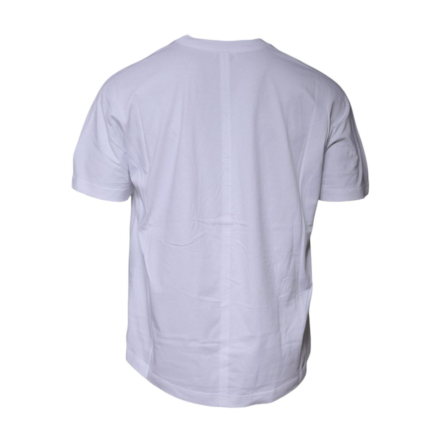 Balenciaga White Logo Cotton Jersey Crew Neck Short Sleeves T-shirt