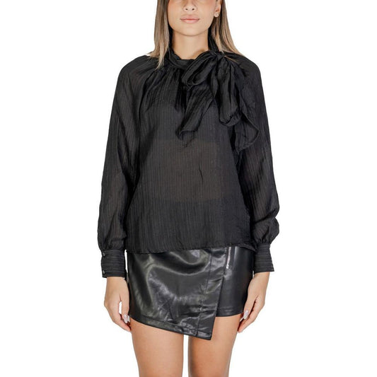 Jacqueline De Yong Black Polyester Shirt