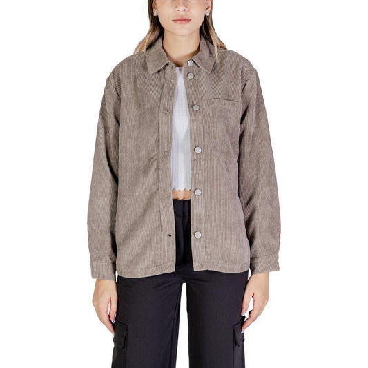 Jacqueline De Yong Beige Polyester Shirt