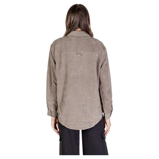 Jacqueline De Yong Beige Polyester Shirt