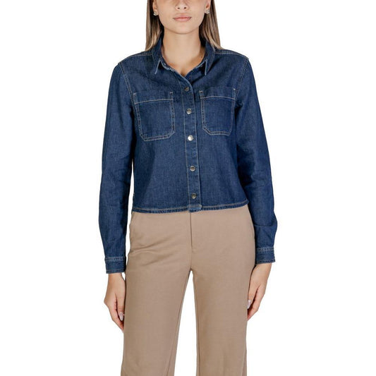 Street One Blue Cotton Shirt
