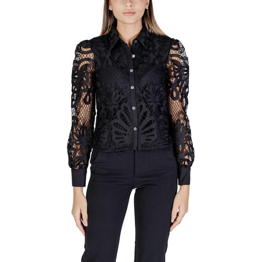 Morgan De Toi Black Polyester Shirt