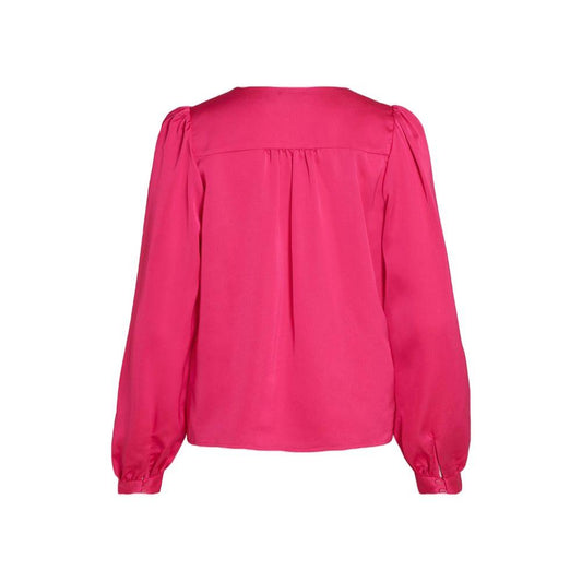 Vila Clothes Vila Clothes Pink Polyester Shirt VI-10437200134-34 | XXS