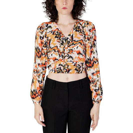 Only Orange Polyester Shirt