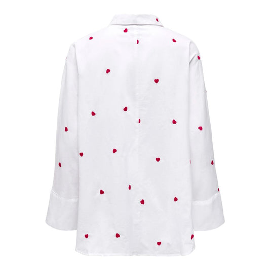 Only White Cotton Shirt Only Lavender