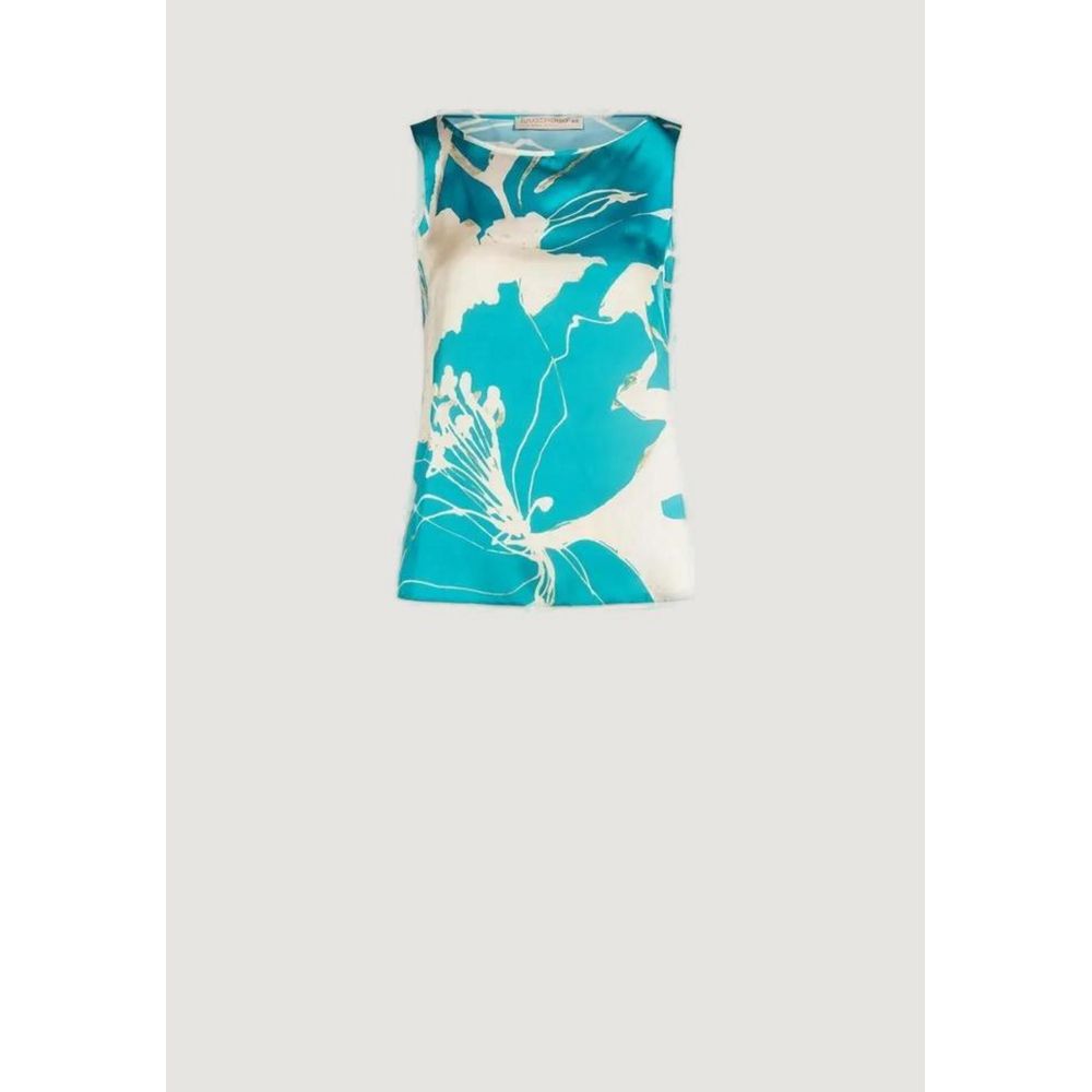Rinascimento Turquoise Polyester Blouse