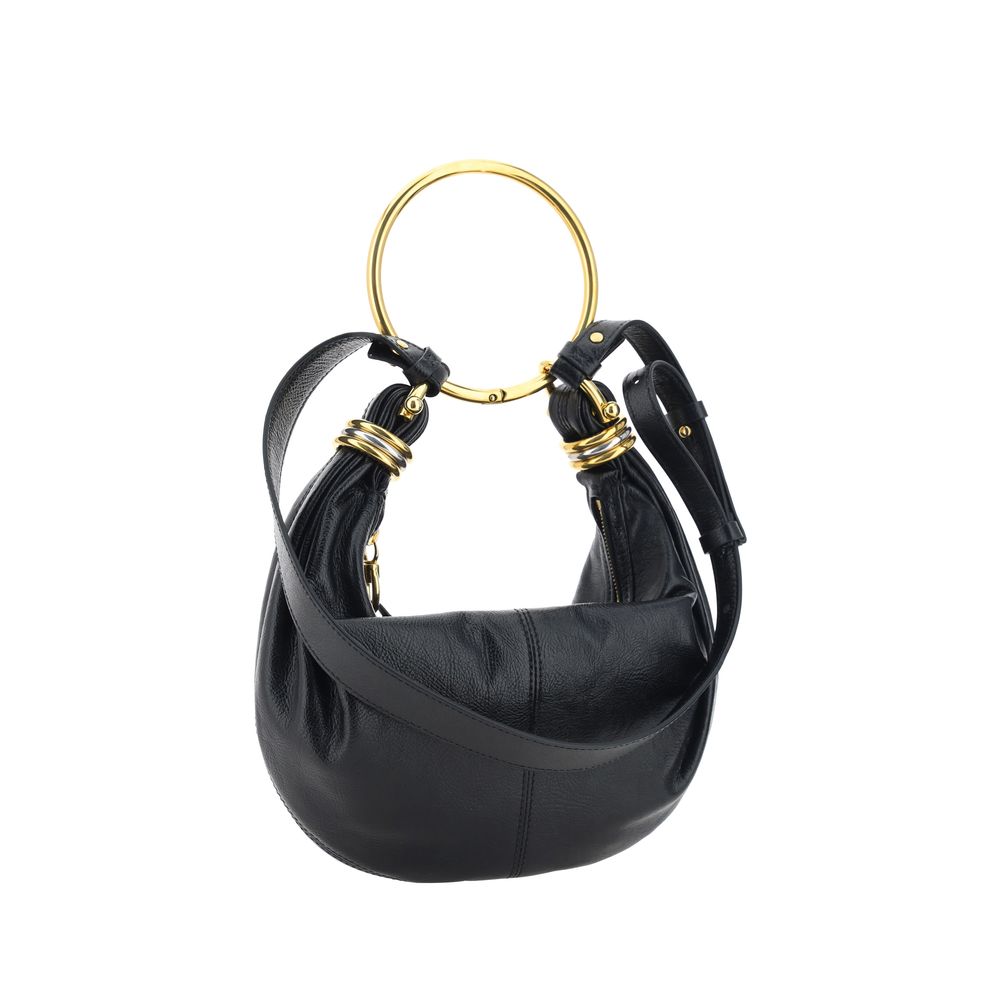 Front view with bag zipped and handles upright.