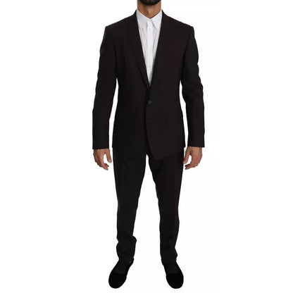 Dolce & Gabbana Purple MARTINI Wool Stretch 2 Piece Suit Dolce & Gabbana