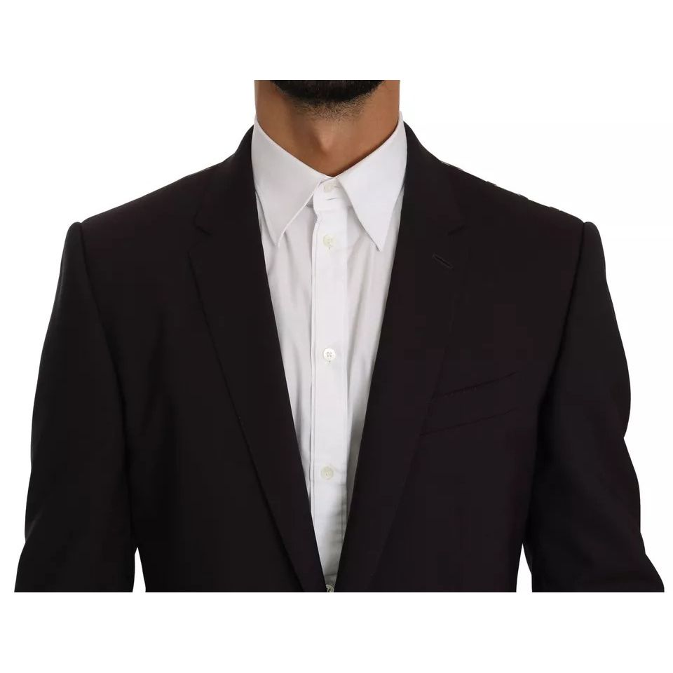 Dolce & Gabbana Purple MARTINI Wool Stretch 2 Piece Suit Dolce & Gabbana