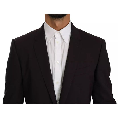 Dolce & Gabbana Purple MARTINI Wool Stretch 2 Piece Suit Dolce & Gabbana