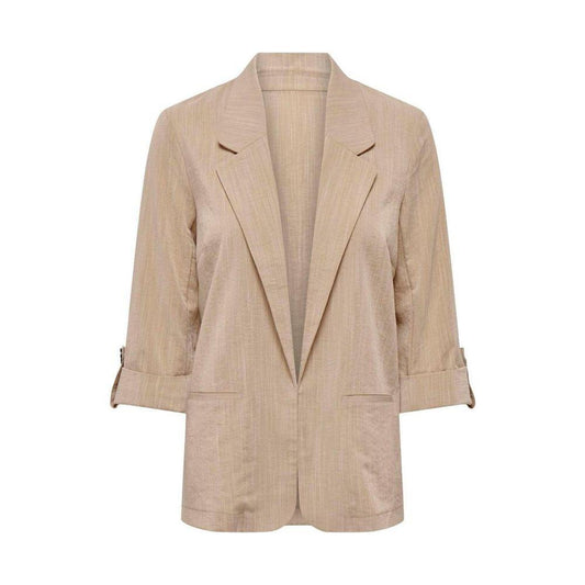 Only Beige Viscose Suits & Blazer