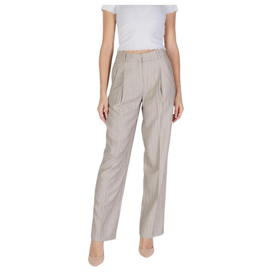 Vero Moda Gray Polyester Jeans & Pant