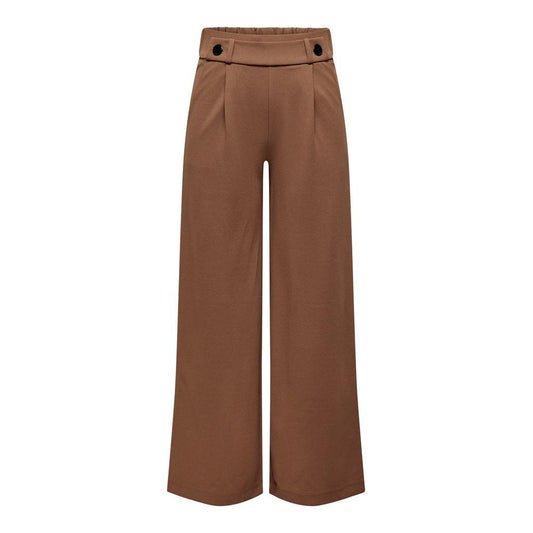 Jacqueline De Yong Brown Polyester Jeans & Pant Jacqueline De Yong Saddle Brown