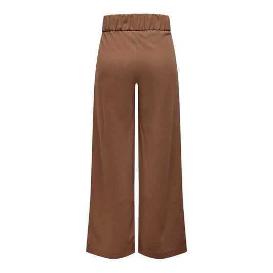 Jacqueline De Yong Brown Polyester Jeans & Pant Jacqueline De Yong Saddle Brown