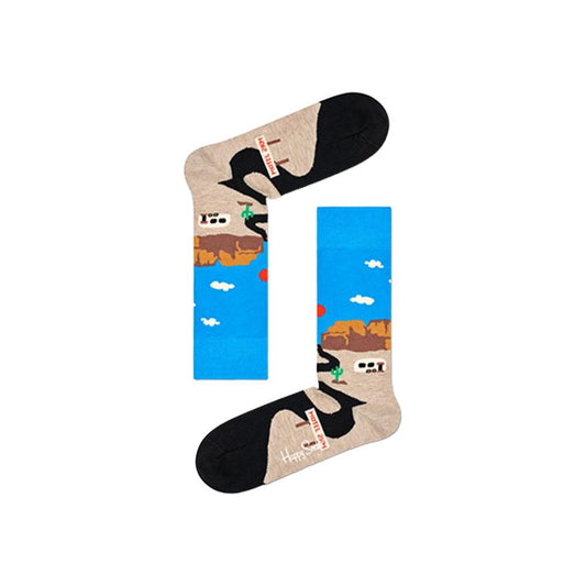 Happy Socks Blue Cotton Tights & Sock