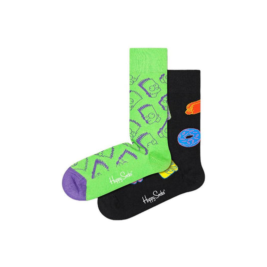 Happy Socks Black Cotton Tights & Sock
