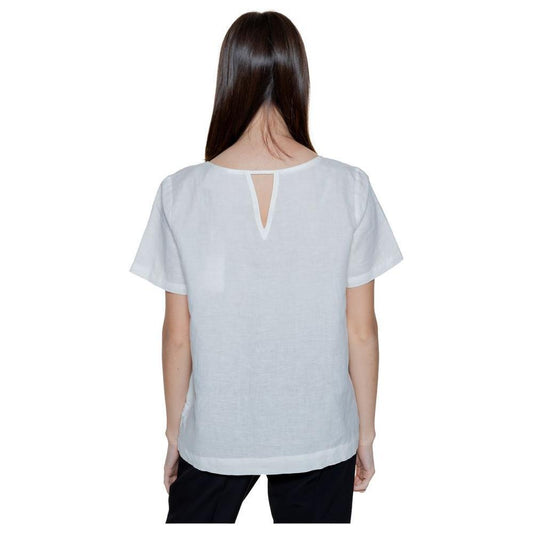 Street One White Linen Shirt