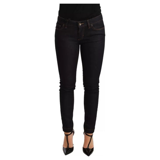 Dolce & Gabbana Blue Cotton Stretch Slim Fit Denim Jeans