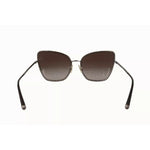 Dolce & Gabbana DG2212 Black Silver Oval Metal Frame Lace Logo Sunglasses