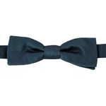 Dolce & Gabbana Blue 100% Silk Adjustable Neck Bow Tie Mens FT3585