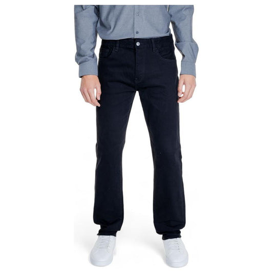 Armani Exchange Black Cotton Jeans & Pant