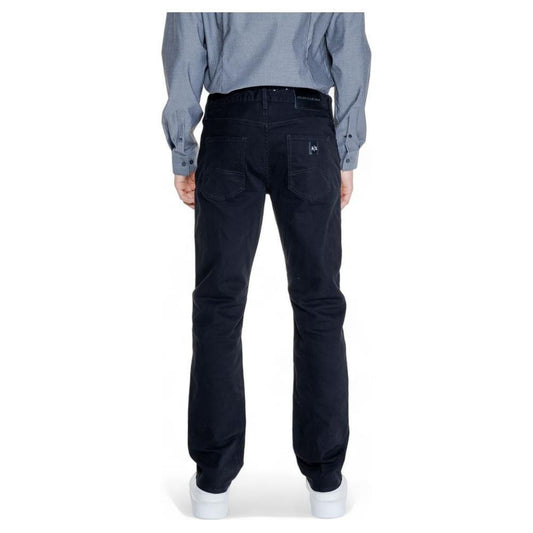Armani Exchange Black Cotton Jeans & Pant