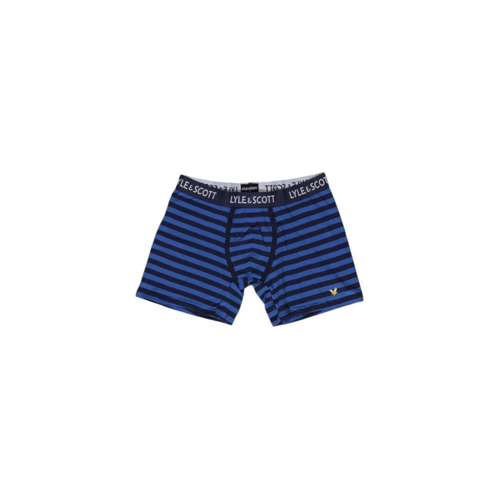 Lyle & Scott Blue Cotton Boxer LY-15820200126-IT46 | M