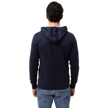 People Of Shibuya Blue Cotton Men Hoodie