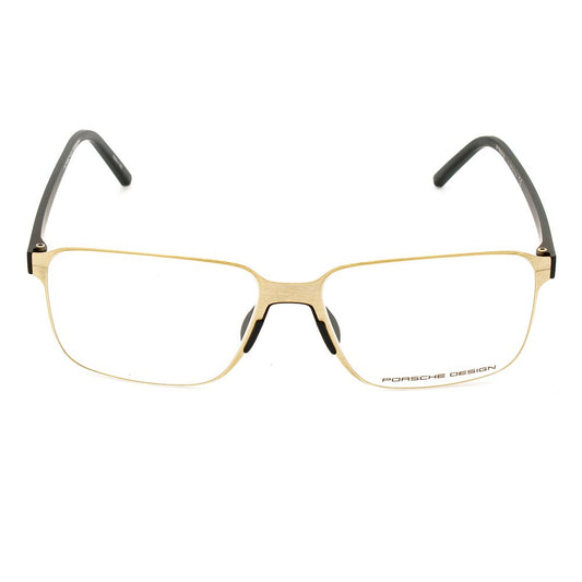 Porsche Gold Metal Frames glasses with golden metal frame, model P8313-B, lens size 55mm, bridge 15mm, temple 140mm, made in Italy.