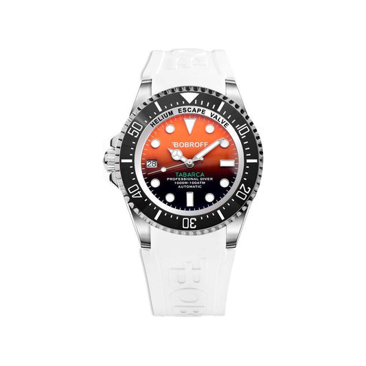 Bobroff White Rubber Watch BOBF0004IBFSTBAC