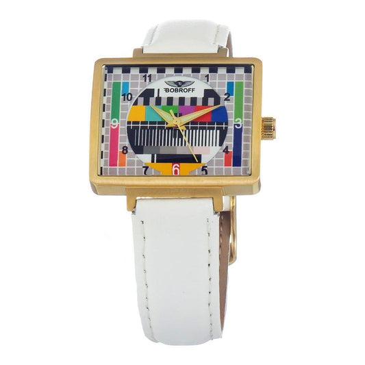 Bobroff White Leather Watch BOBF0036S013AC