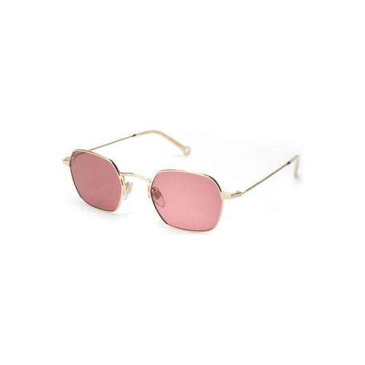 Hally&Son Gold Metal Sunglasses Hally&Son Light Pink