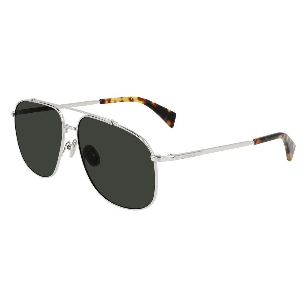 Lanvin Gray Metal Sunglasses LALNV110S045AC