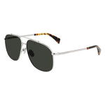 Lanvin Gray Metal Sunglasses LALNV110S045AC