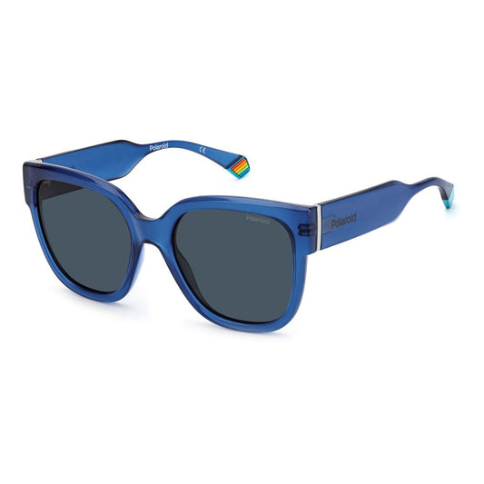 Polaroid Polaroid Blue Plastic Sunglasses POPLD6167SPJPC3AC 1728,67434610848,Blue,New with tags,Polaroid,Sunglasses,Sunglasses for Women - Sunglasses,Women